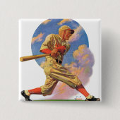 野球のねり粉 缶バッジ (正面)