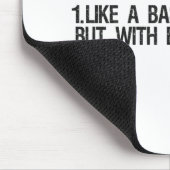 野球のようにパパが大きいソフトボール マウスパッド (コーナー)