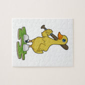 野球のアヒルこうもり ジグソーパズル (横)