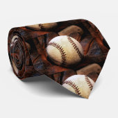 野球のアートワークのネクタイ ネクタイ (ロール)