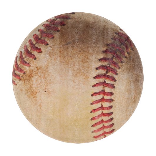 野球のアートワークヴィンテージ カッティングボード (正面)