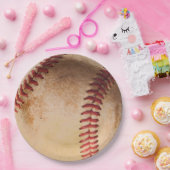 野球のアートワークヴィンテージ ペーパープレート (パーティー)