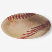 野球のアートワークヴィンテージ ペーパープレート (アングル)