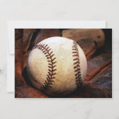 野球のアートワーク招待状 招待状 (正面)