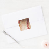 野球のアートワーク スクエアシール (封筒)