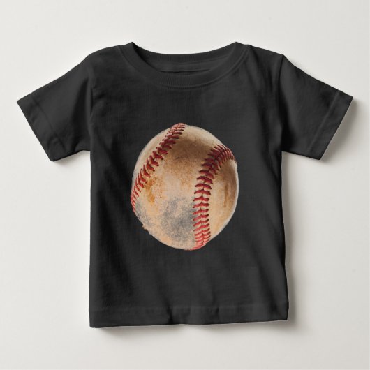 野球のアートワーク ベビーTシャツ (正面)