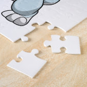 野球のウサギこうもり ジグソーパズル (側面)