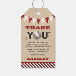 野球のエイジ誕生日 ギフトタグ