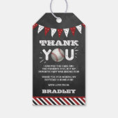 野球のエイジ誕生日 ギフトタグ (正面)