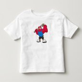 野球のオウムこうもり トドラーTシャツ (正面)