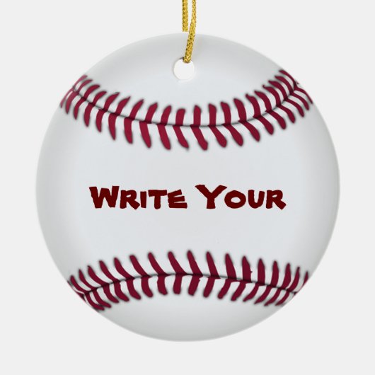 野球のオーナメント セラミックオーナメント (正面)