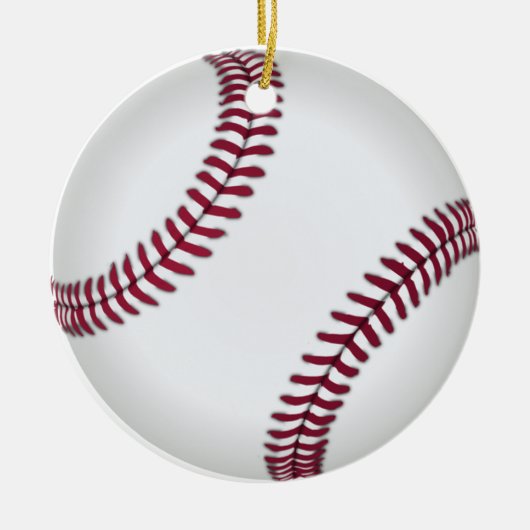 野球のオーナメント セラミックオーナメント (正面)