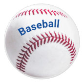 野球のカスタマイズ可能な赤と青 セラミックノブ (正面)