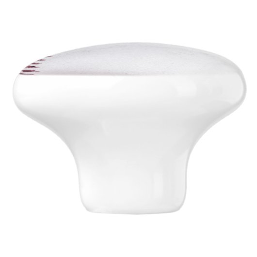 野球のカスタマイズ可能な赤と青 セラミックノブ (側面)