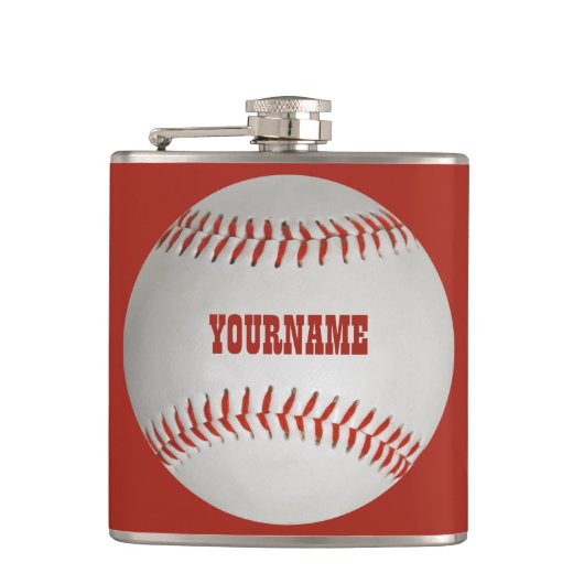 野球のカスタムのフラスコ フラスク (正面)