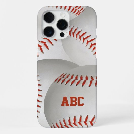 野球のカスタムケース iPhoneケース (裏面)