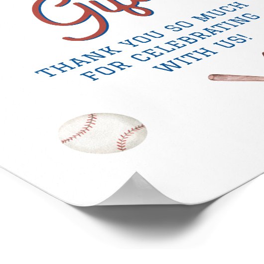 野球のカードとギフトのサイン、ルーキー・オブ・ザ・イヤー ポスター (角)