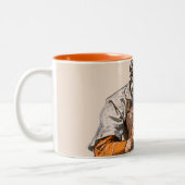 野球のキャッチャー ツートーンマグカップ (左)