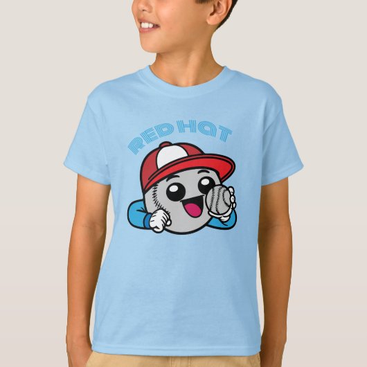 野球のキャラクター Tシャツ (正面)