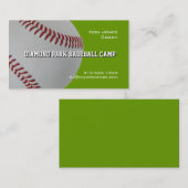 野球のキャンプのコーチ 名刺 (正面/裏面)