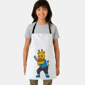野球のキリンこうもり エプロン (インサイチュ)