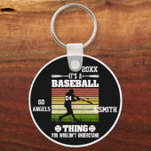 野球のギフトそれは野球の事だ キーホルダー (正面)