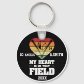野球のギフト私のハートは、その分野にある キーホルダー (裏面)
