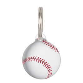 野球のクリケットボールのイメージ ペット　ネームタグ