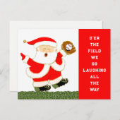 野球のクリスマスカード シーズンポストカード (正面/裏面)