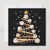 野球のクリスマスツリー ライト クリスマス スポーツ好き (正面)