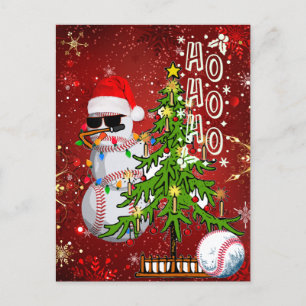 野球のクリスマスポストカード ポストカード