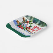 野球のクリスマス「クリスマスにバッターアップ！ ペーパープレート (傾斜あり)