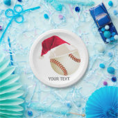 野球のクリスマス ペーパープレート (パーティー)