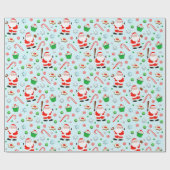 野球のクリスマス ラッピングペーパー (フラット)