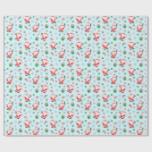 野球のクリスマス ラッピングペーパー (フラット)