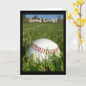 野球のグリーティングカード カード (黄色い花)