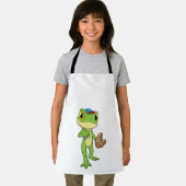 野球のグローブでカエル エプロン (インサイチュ)
