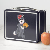 野球のグローブと猫.PNG メタルランチボックス (インサイチュ)