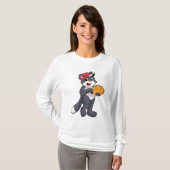 野球のグローブと猫.PNG Tシャツ (正面フル)