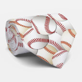 野球のコラージュのタイ ネクタイ (ロール)