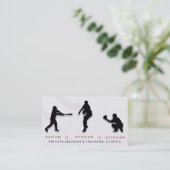 野球のコーチのトレーナー 名刺 (スタンド正面)