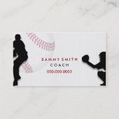 野球のコーチのトレーナー 名刺 (裏面)