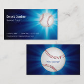 野球のコーチの名刺 名刺 (正面/裏面)