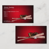 野球のコーチの名刺 名刺 (正面/裏面)