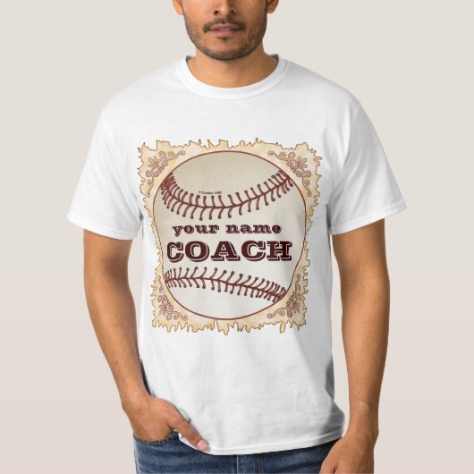 野球のコーチ Tシャツ (正面)