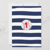 野球のサンキューカードの野球の第1誕生日 サンキューカード (裏面)