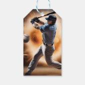 野球のサンダーピッチ ギフトタグ (裏面)