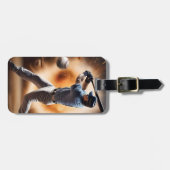 野球のサンダーピッチ ラゲッジタグ (正面横)