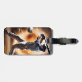 野球のサンダーピッチ ラゲッジタグ (裏面横)