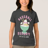 野球のサンデーTシャツを旅行 トライブレンドTシャツ (正面)